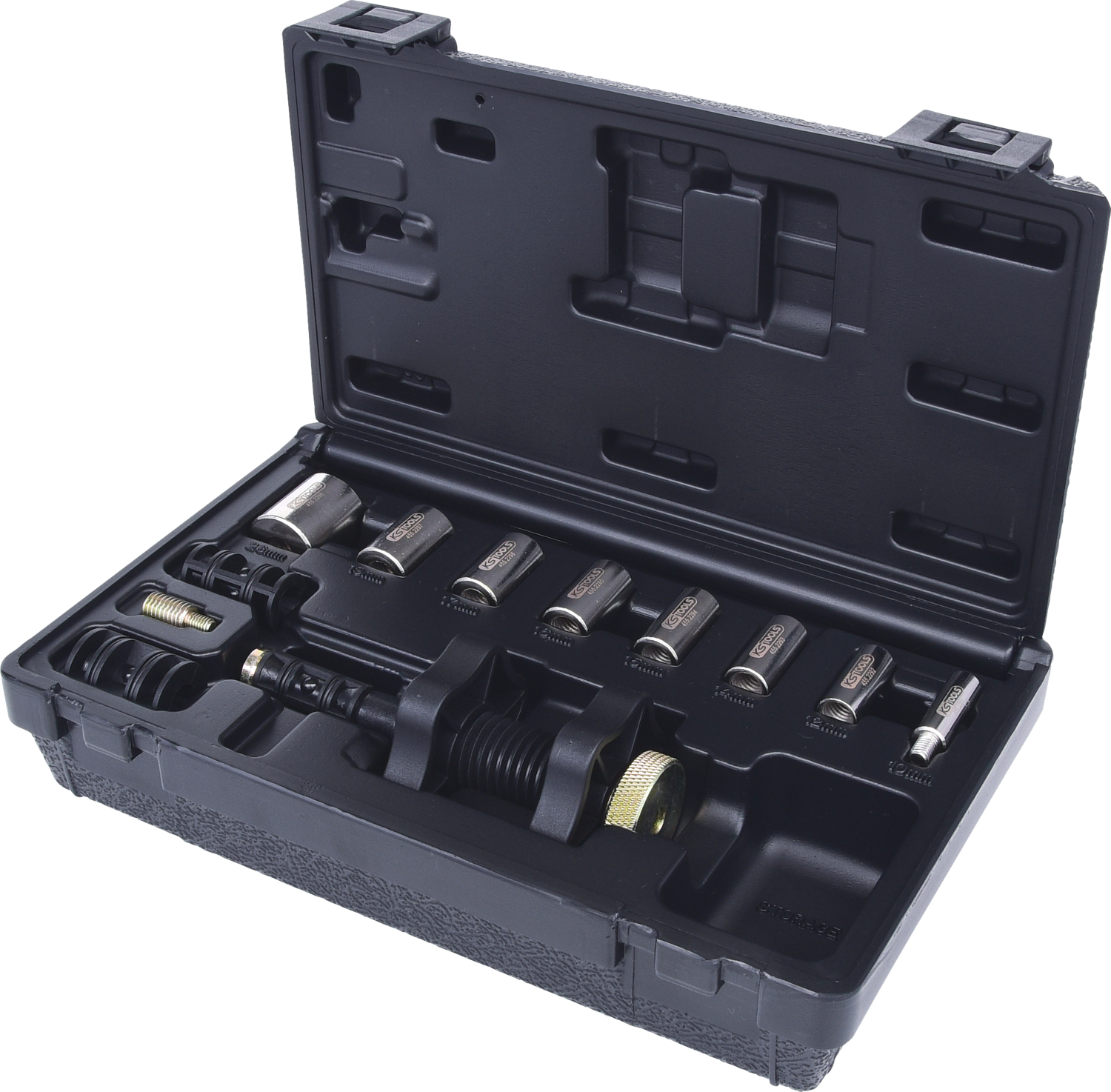 KS Tools Kupplungs-Zentrier-Werkzeug-Satz Ø 15,0 - 28,0 mm mit Zentrierhülsen, 11-tlg