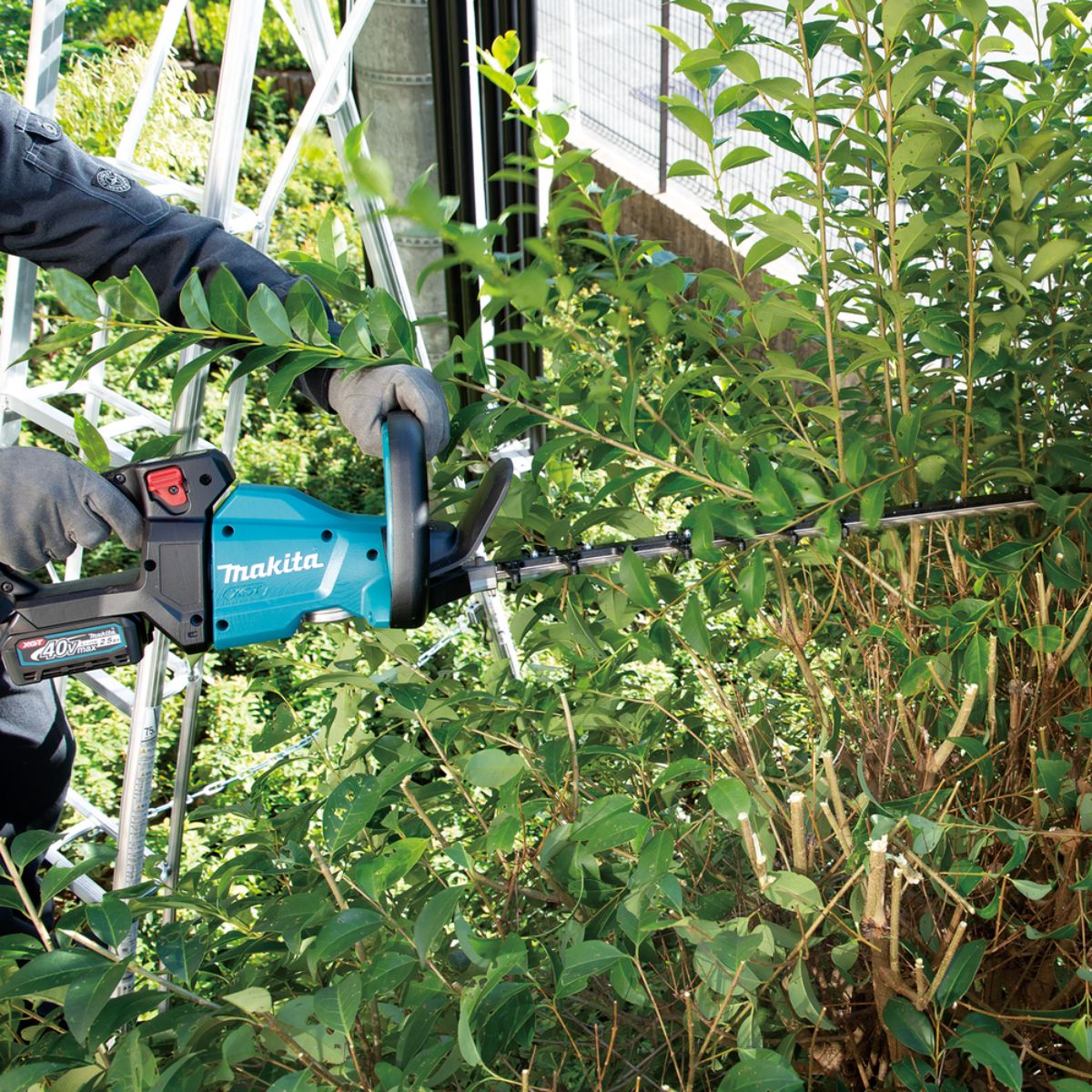 Makita Akku-Heckenschere 60 cm 40V max. / 2,5 Ah, 2 Akkus + Ladegerät UH006GD201