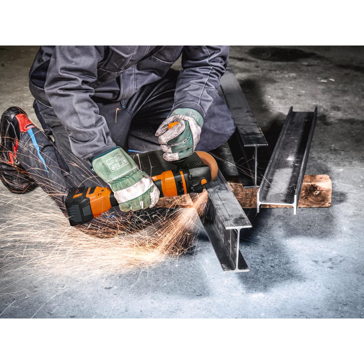 Fein Akku-Winkelschleifer PROTAGO Ø 125 mm CCG 18-125-10 PD-SEC Set 8Ah ProCORE AS