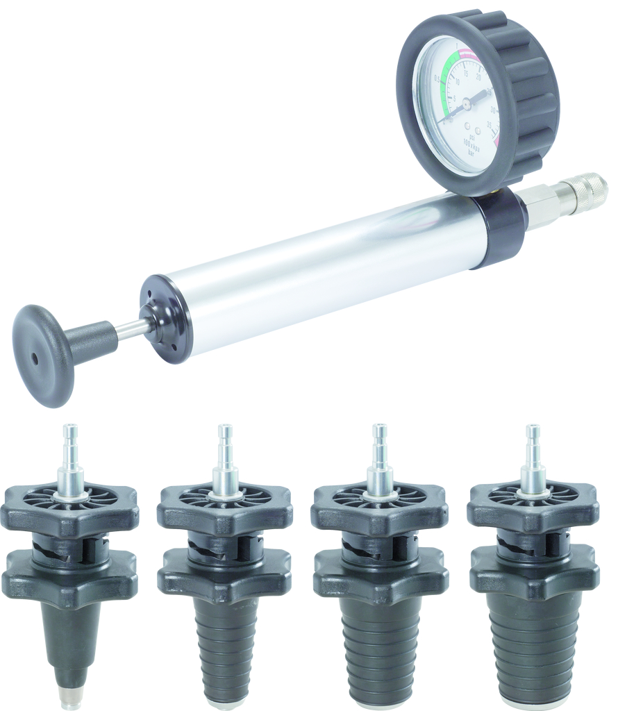 KS Tools Kühlsystem-Expander-Konus-Diagnose-Satz, 5-tlg