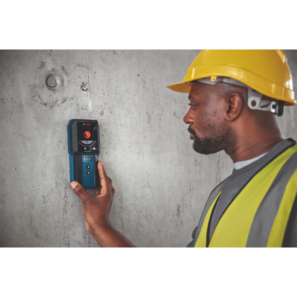 Bosch Ortungsgerät GMS 120-27 mit Tasche,BA 3.7V 1.0Ah A und USB-C -Kabel