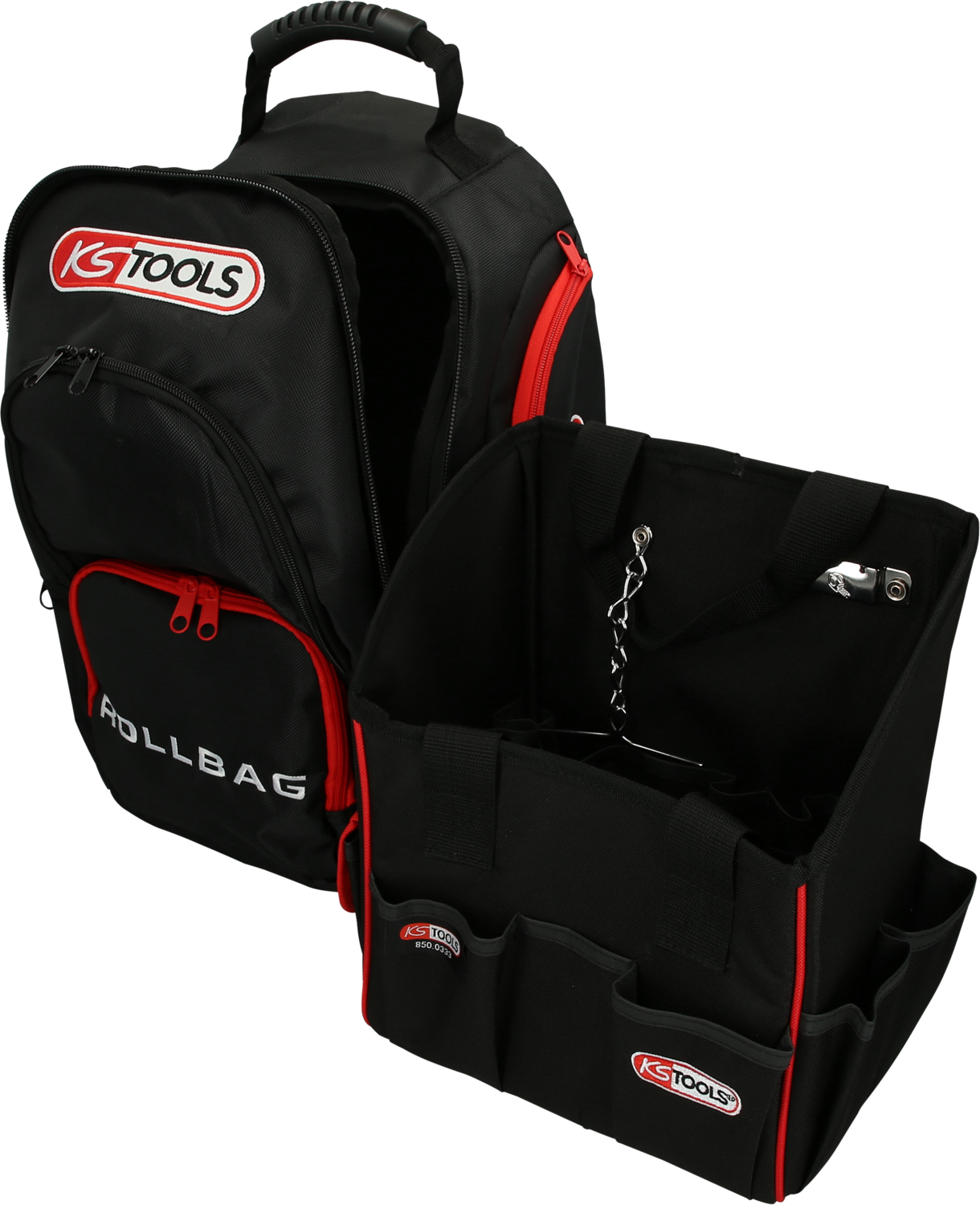 KS Tools SMARTBACKPACK Rucksack Teleskop-Trolley
