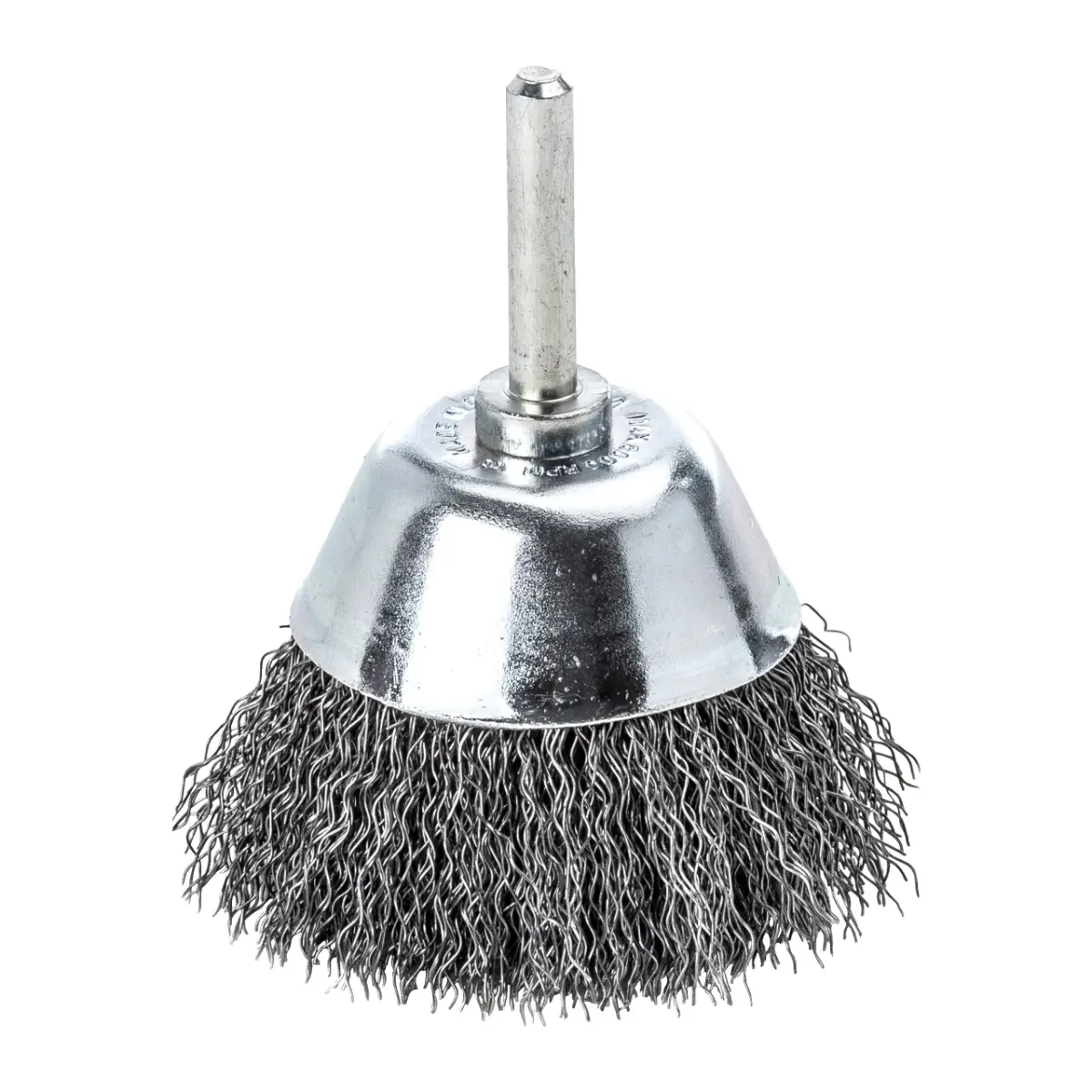 Milwaukee Topfbürste für Geradschleifer, gewellt, Stahl 50 x 20 x 0,3 mm, 6 mm Schaft