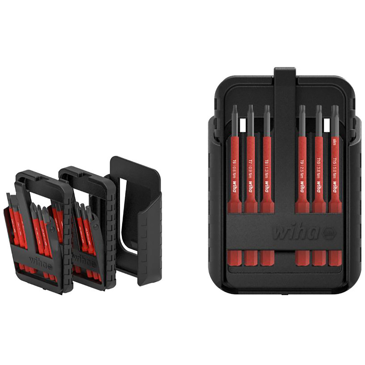 Wiha Bit Set slimBit electric TORX , TORX PLUS 12-teiliges Set mit Gürtelhalter