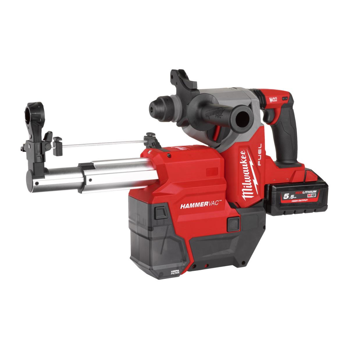 Milwaukee M18™ Staubabsaugung für 26 mm SDS-Plus Hämmer mit AUTOPULSE™ - M18FDDEXL-0