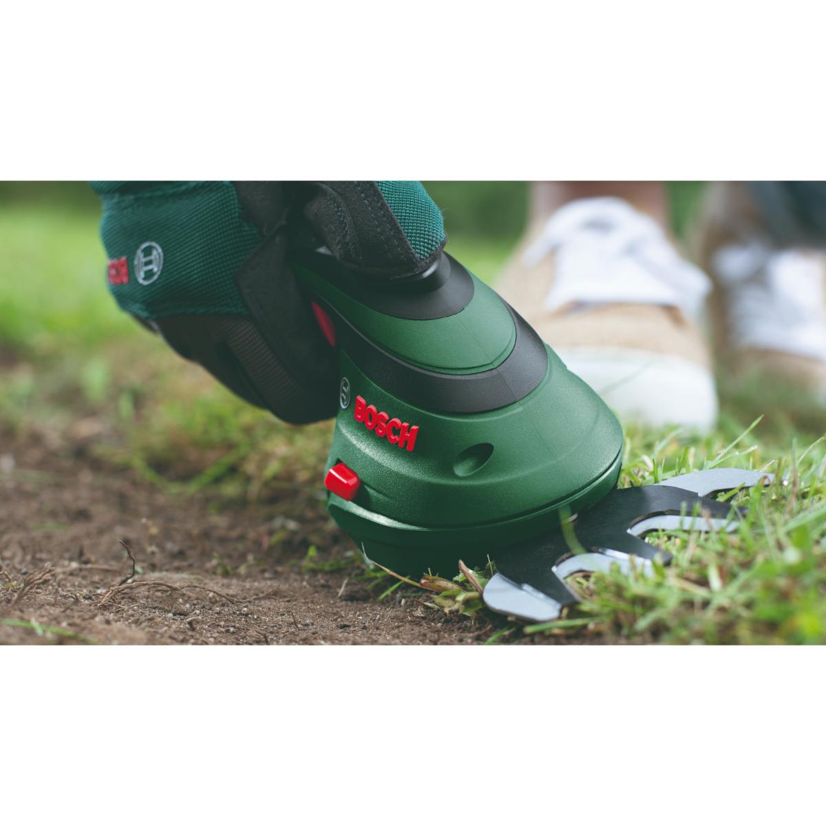 Bosch Akku-Gras- und Strauchschere Isio, Teleskopstiel