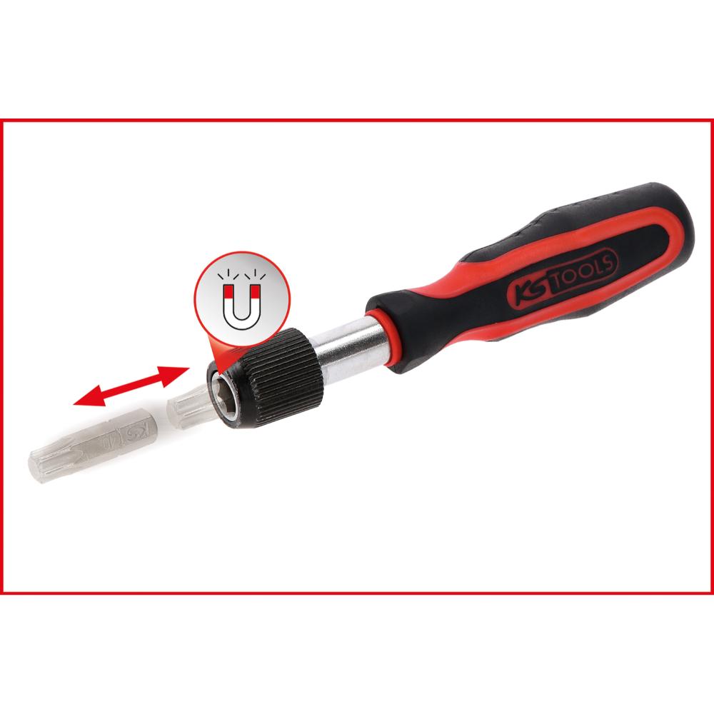 KS Tools 1/4 Zoll Mini-Bit Schraubendreher mit Schnellveriegelung