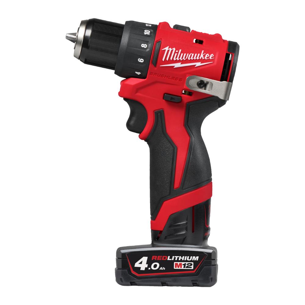 Milwaukee M12 Bürstenloser Akku-Bohrschrauber M12BLDDRC-402C