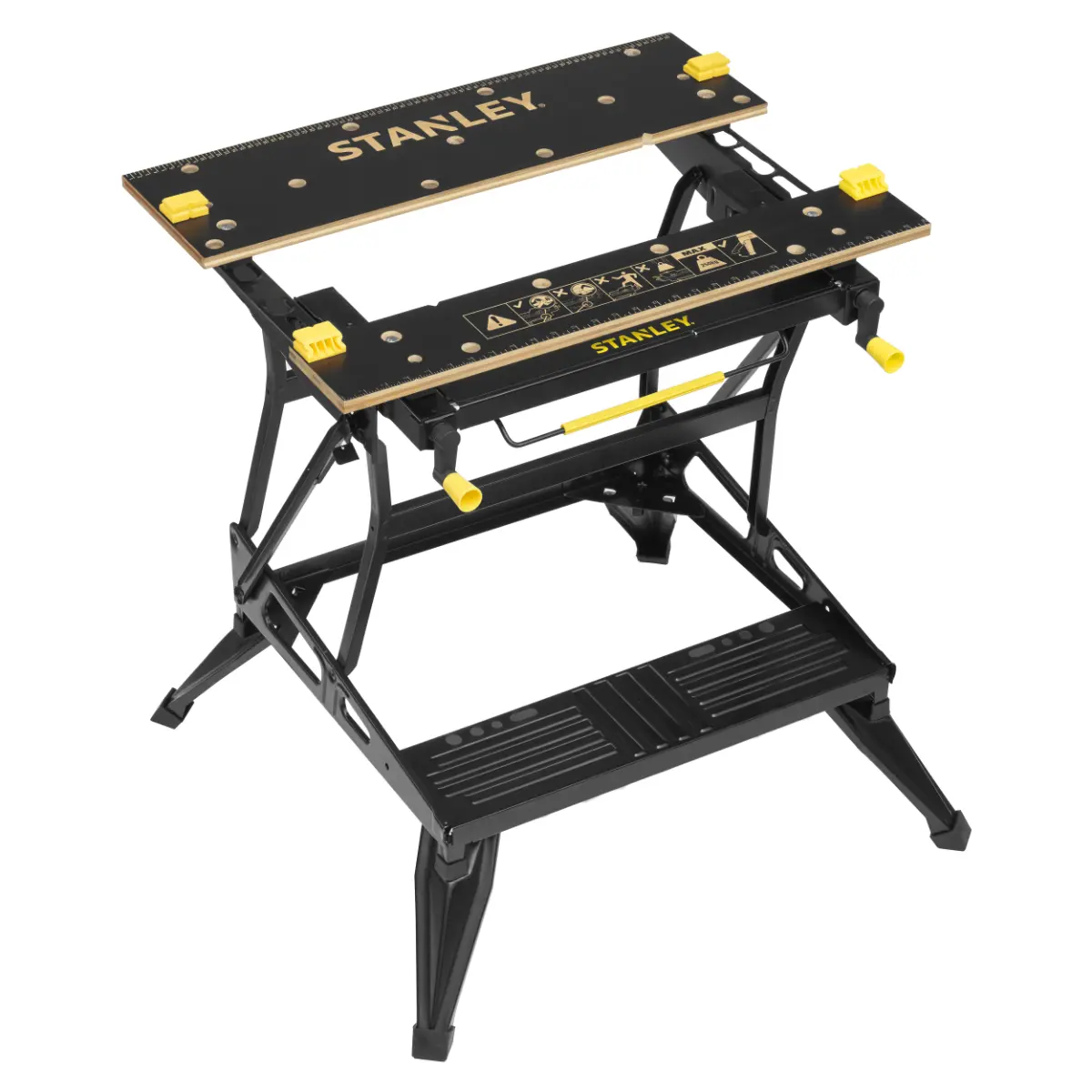 STANLEY Workmate Deluxe mit Bambus-Arbeitsplatte, belastbar bis 250kg