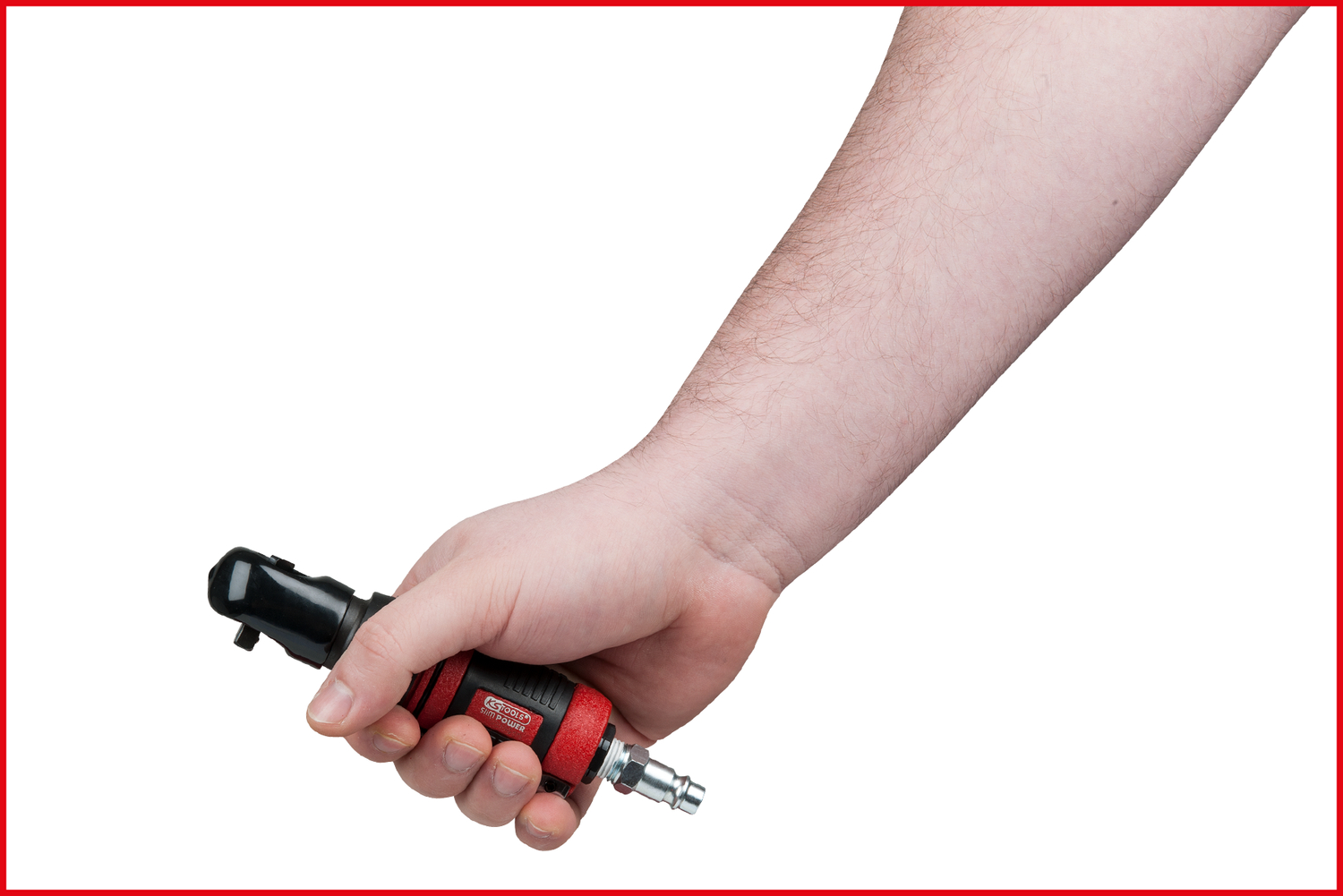 KS Tools 1/4" SlimPOWER Mini-Druckluft-Umschaltratsche 30Nm