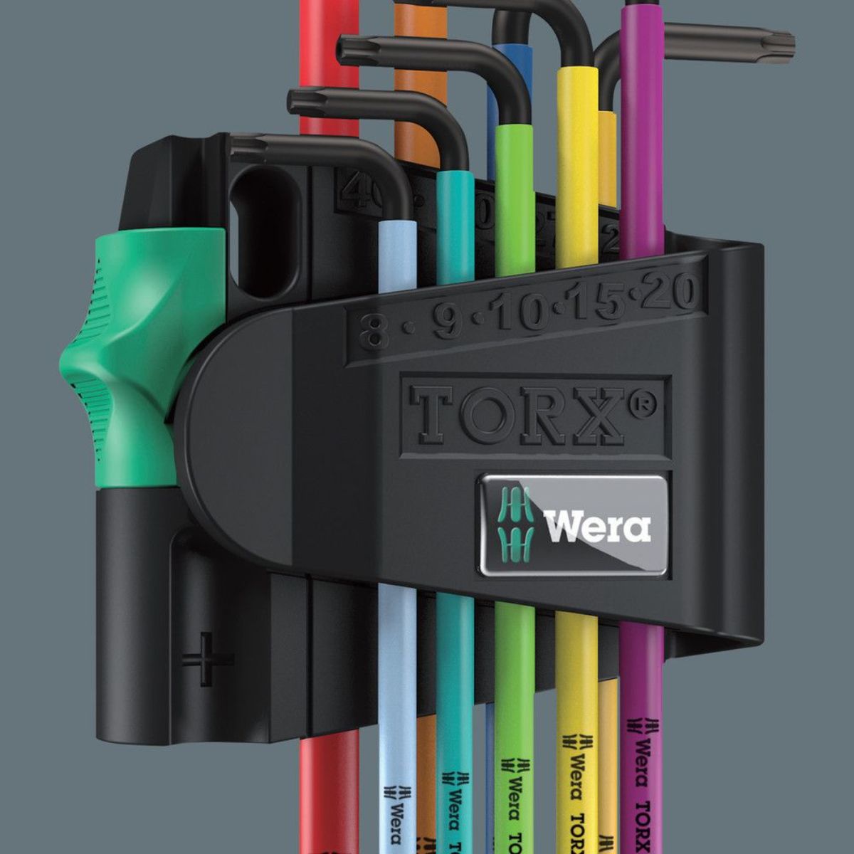 Wera 967/9 TX BO Multicolour 1 Winkelschlüsselsatz, BlackLaser, 9-teilig