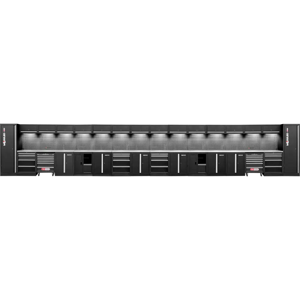 KS TOOLS Werkstatt-Schranksystem, gerade, 10720 x 500 mm