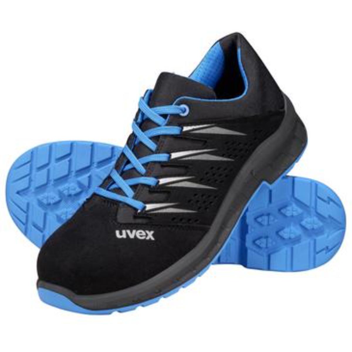 uvex 2 trend Sicherheitsschuh Halbschuhe S1 blau-schwarz