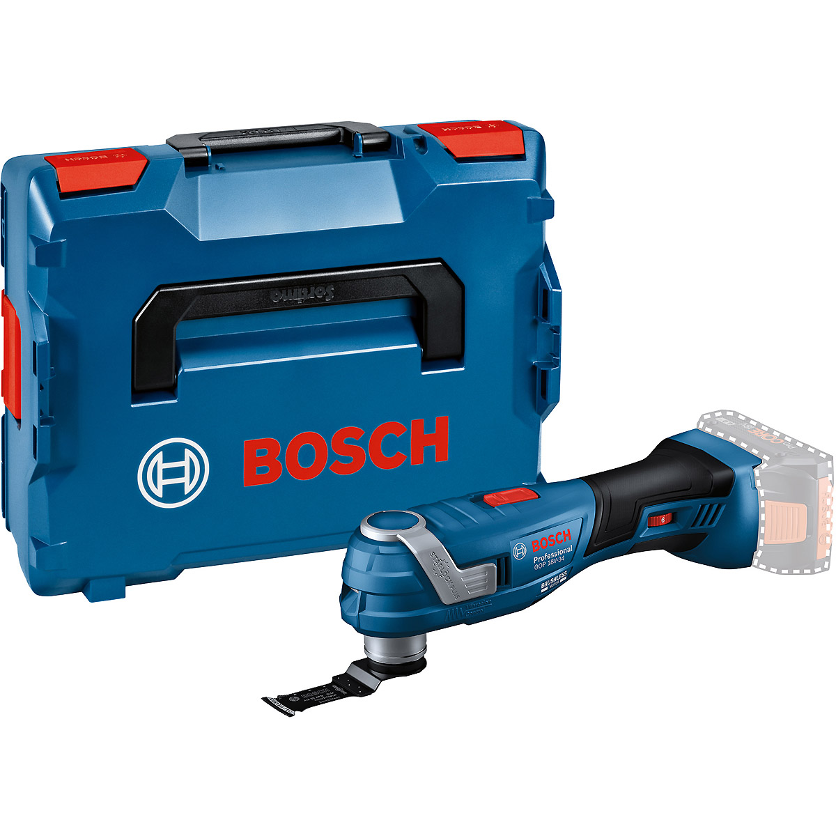 Bosch Akku-Multi-Cutter GOP 18V-34, StarlockPlus BIM Tauchsägeblatt, L-BOXX