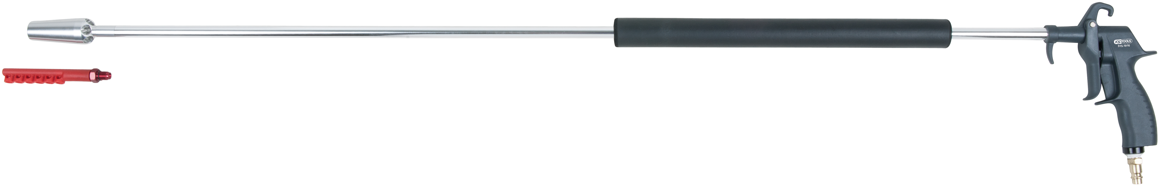 KS Tools Druckluft-Ausblaspistole, lange Ausführung, 3-tlg