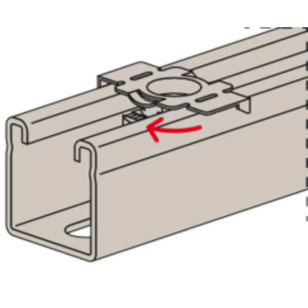 Fischer Schiebeschlitten leicht FASL1 M8/10