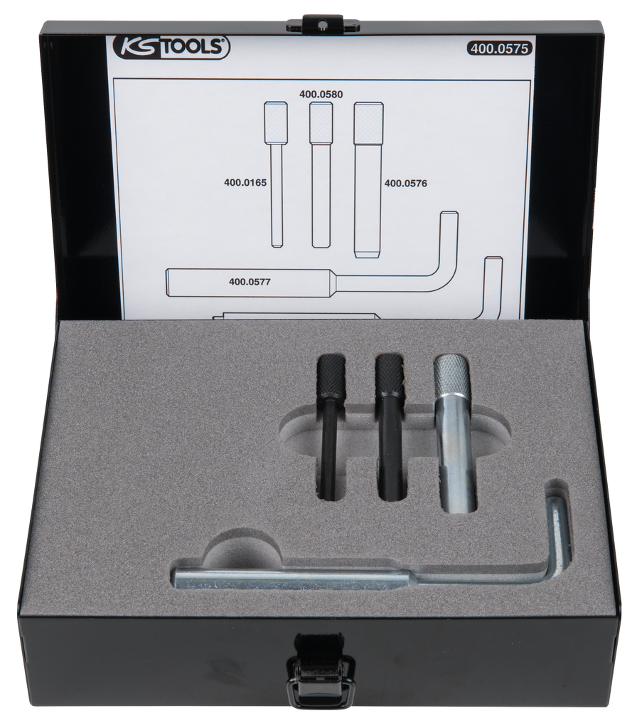 KS Tools Motoreinstell-Werkzeug-Satz für Ford, 5-tlg Duratorq-Motoren