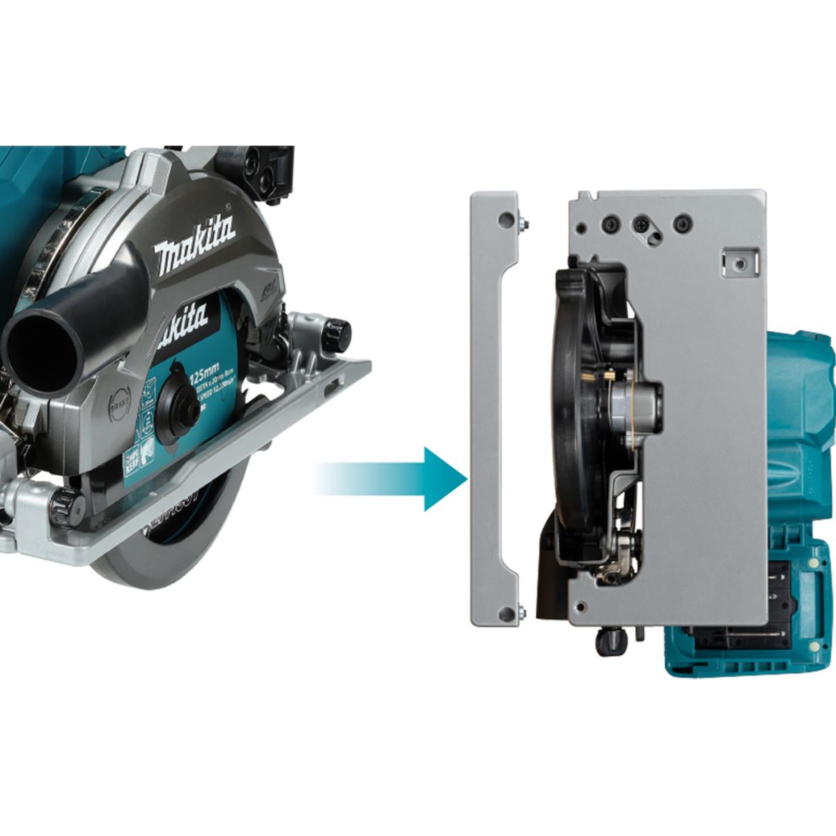 Makita Akku-Handkreissäge XGT 40V max. 6.400 min-1 47 mm 45°R/15°L