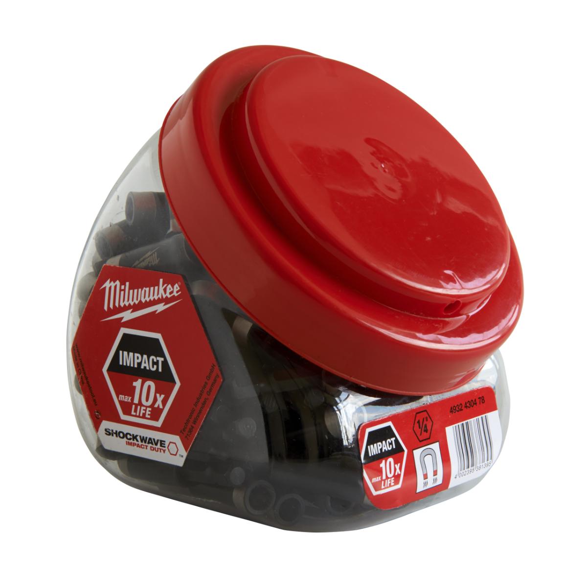 Milwaukee - SHOCKWAVE Magnet-Bithalter 1/4 Zoll HEX 60mm Länge
