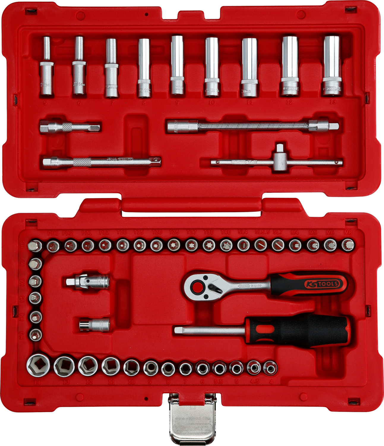 KS Tools 1/4" Steckschlüssel-Satz, 54-tlg