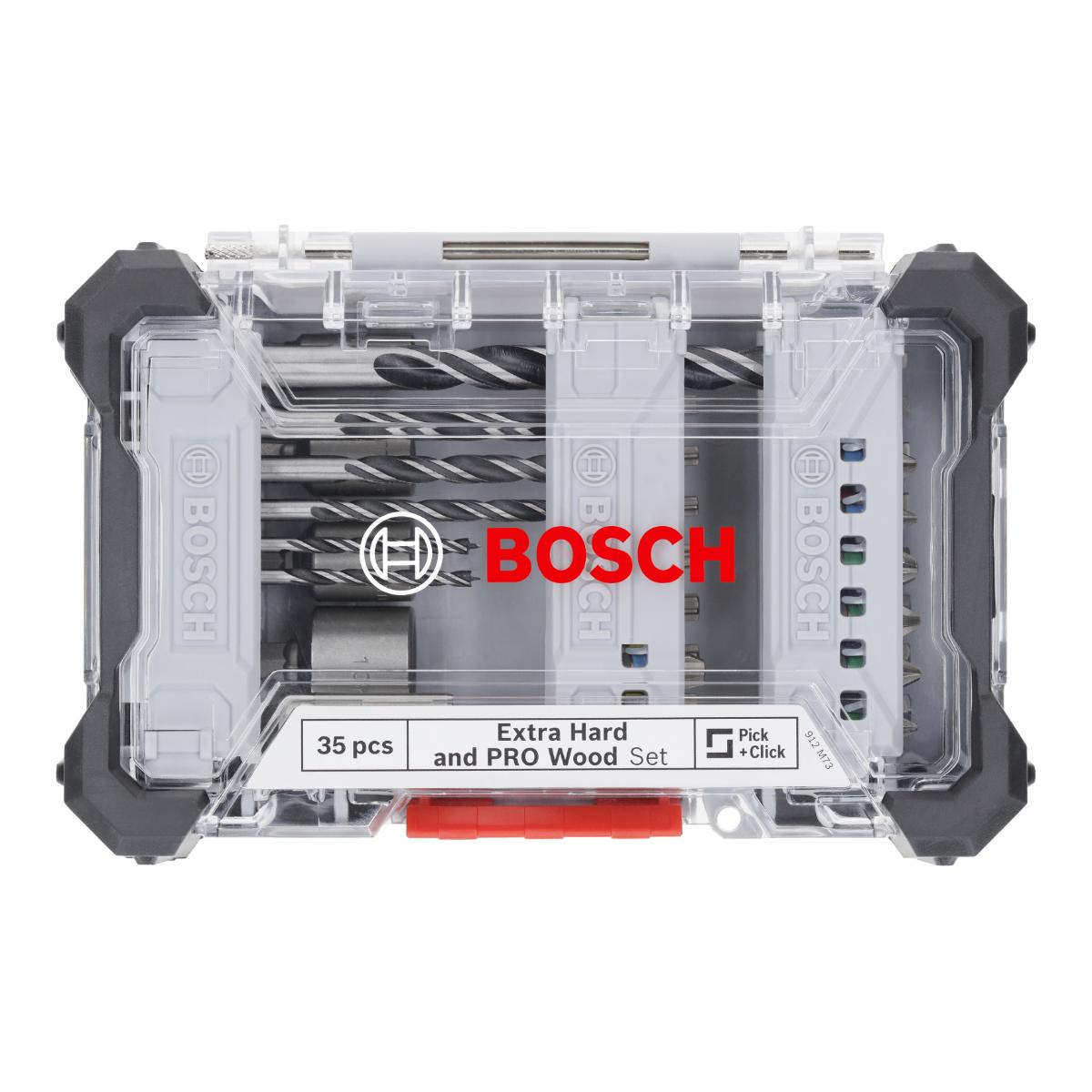 Bosch Extra Hard Schrauberbit‑ und PRO Wood Bohrer-Set, 35‑teiliges Set