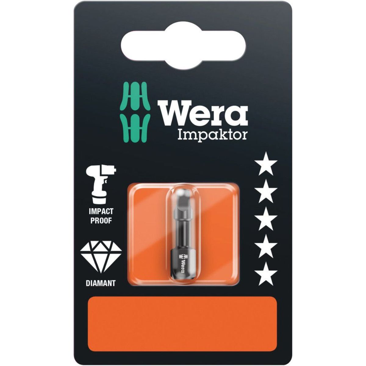 Wera 868/1 IMP DC SB Impaktor Innenvierkant Bits