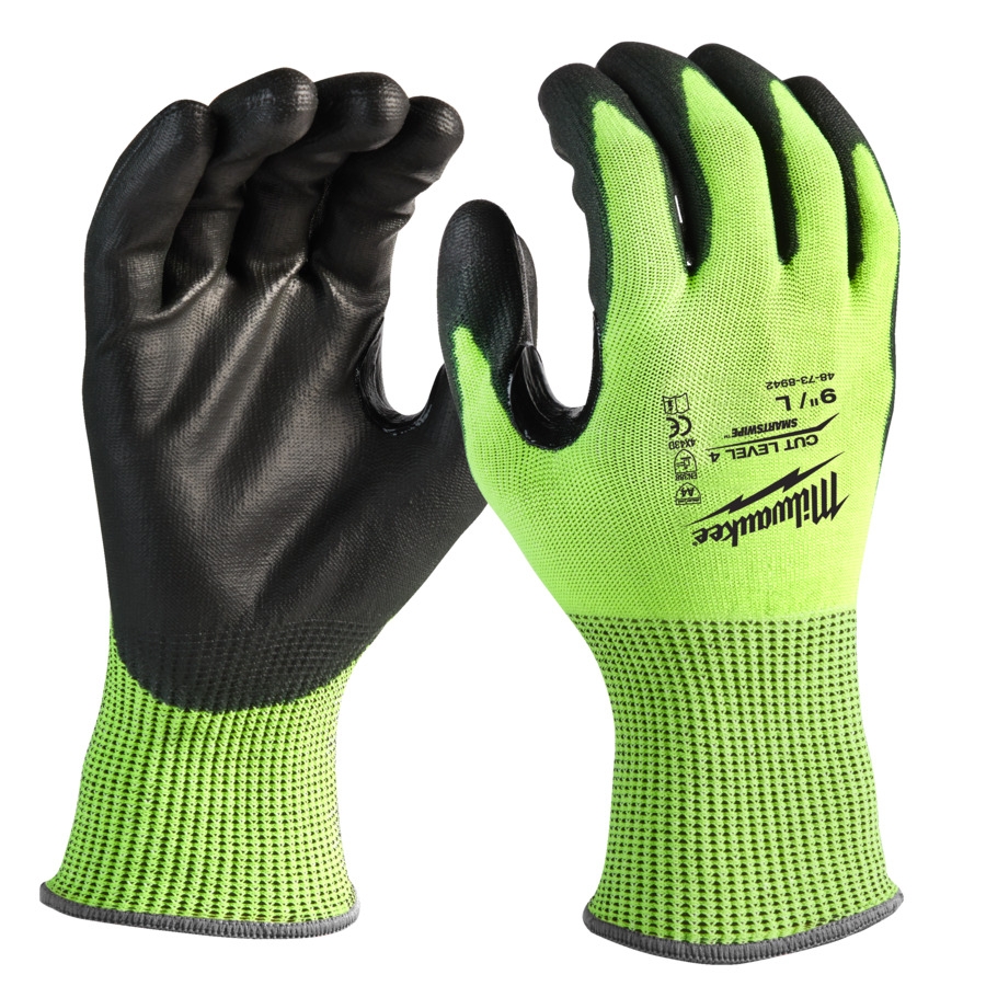 Milwaukee - SCHNITTSCHUTZHANDS. 4/D 11/XXL HI-VIS - 4932479930