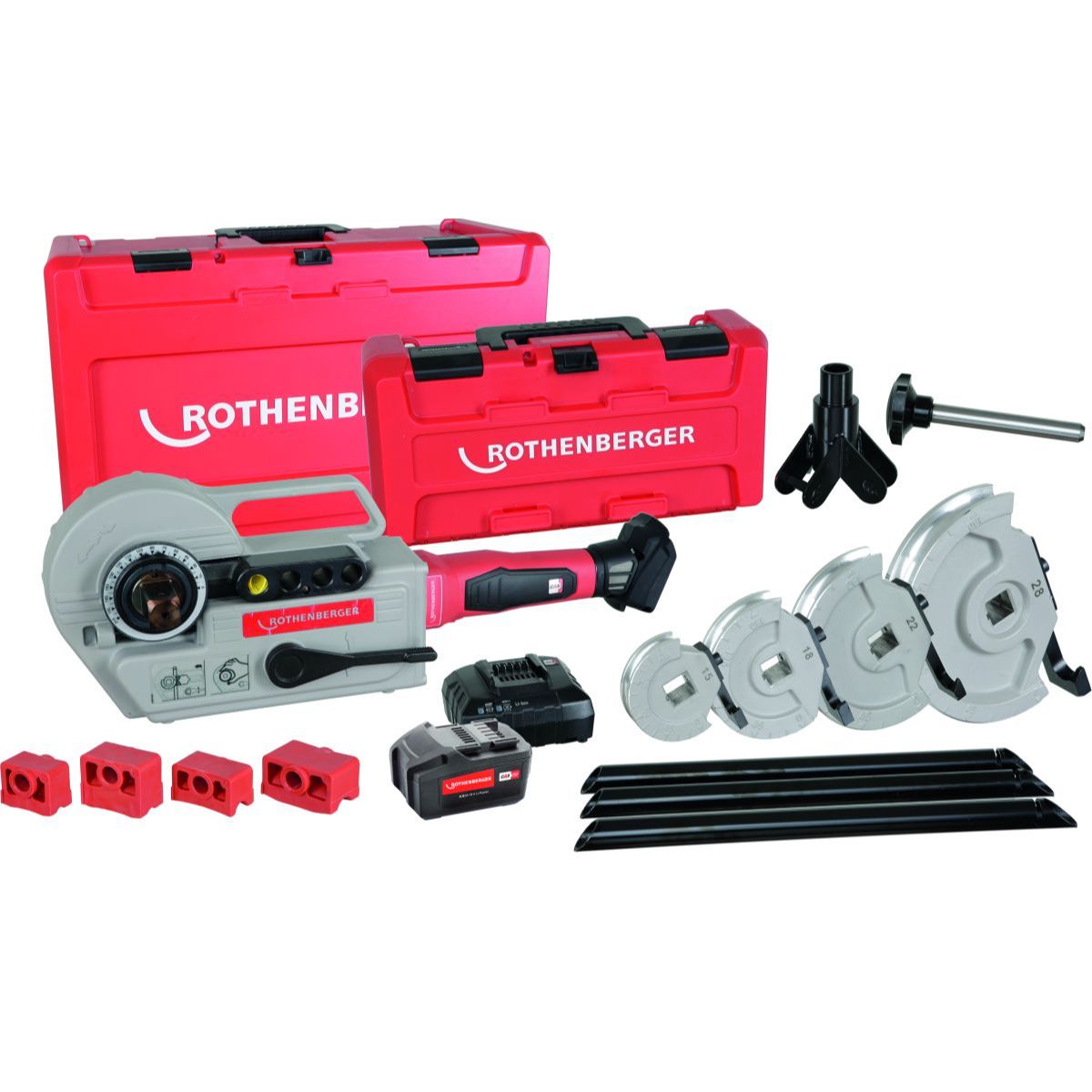 ROTHENBERGER ROBEND 4000 E 4Ah Li-Power Set,15-18-22-28mm, EU
