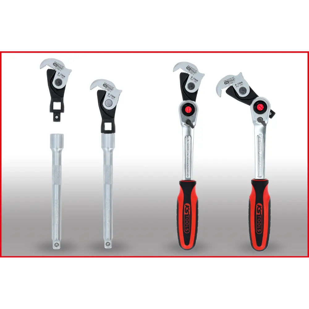 KS TOOLS 1/4" + 3/8" + 1/2" Multifunktions-Schlüssel-Satz, 3-tlg