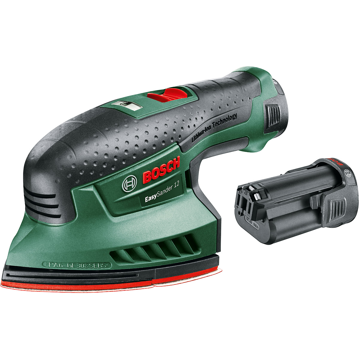 Bosch Akku-Multischleifer EasySander 12, mit 2 x PBA 12V 2.5 Ah Akku