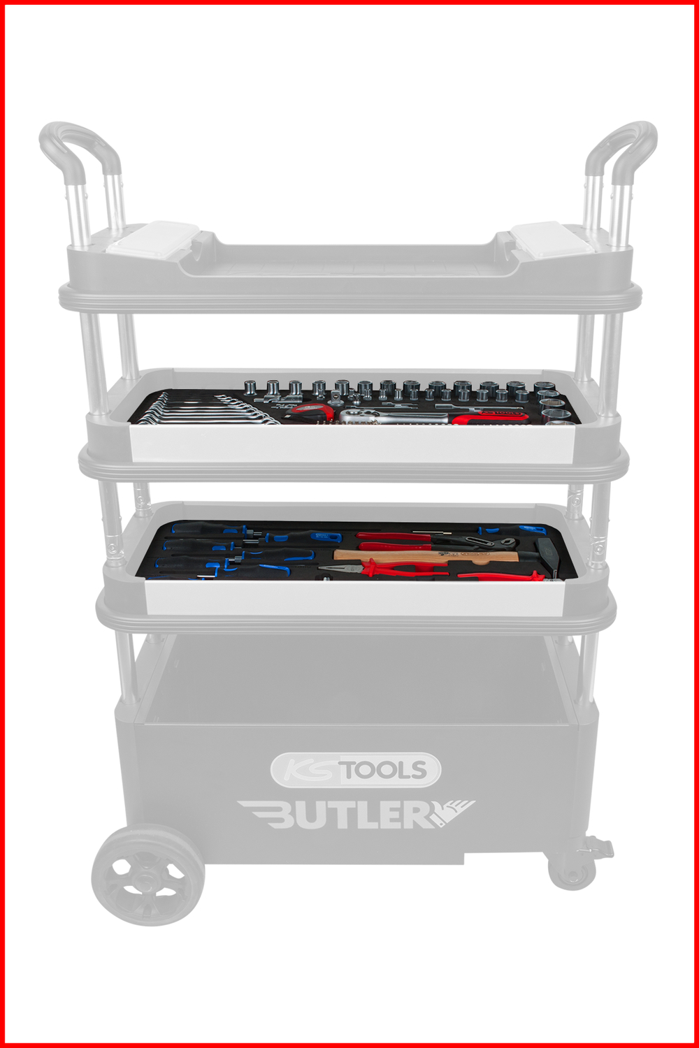 KS Tools TOOLBOX Steckschlüssel- und Ringmaulschlüssel-Satz, 154-tlg