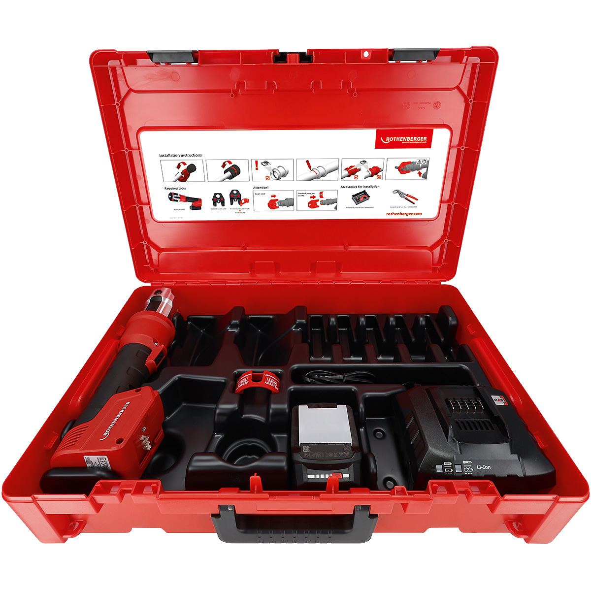 ROTHENBERGER ROMAX NANO Basic Set, 2Ah, CAS