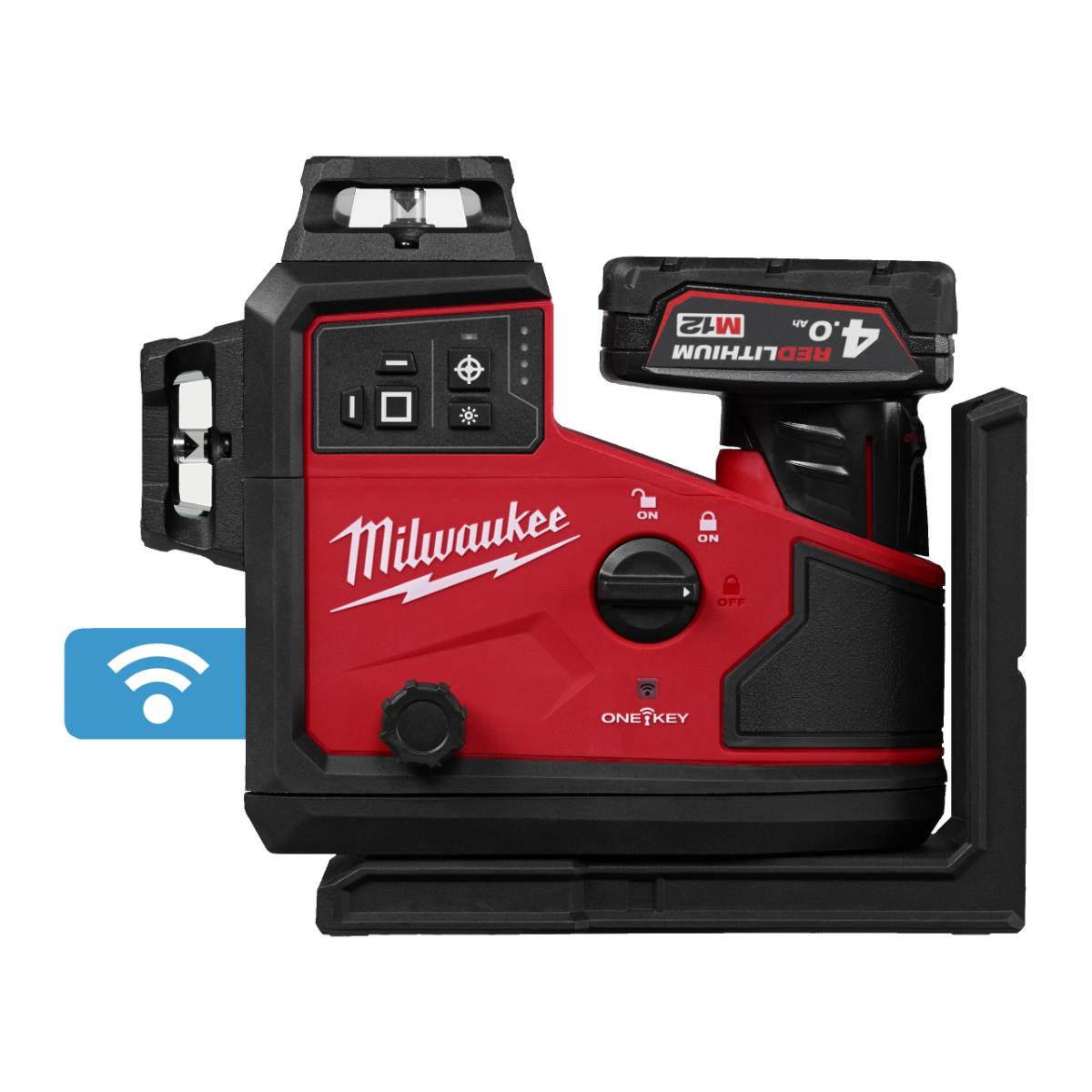 Milwaukee M12 3x 360° Akku-Laser M12A3PLO-401C