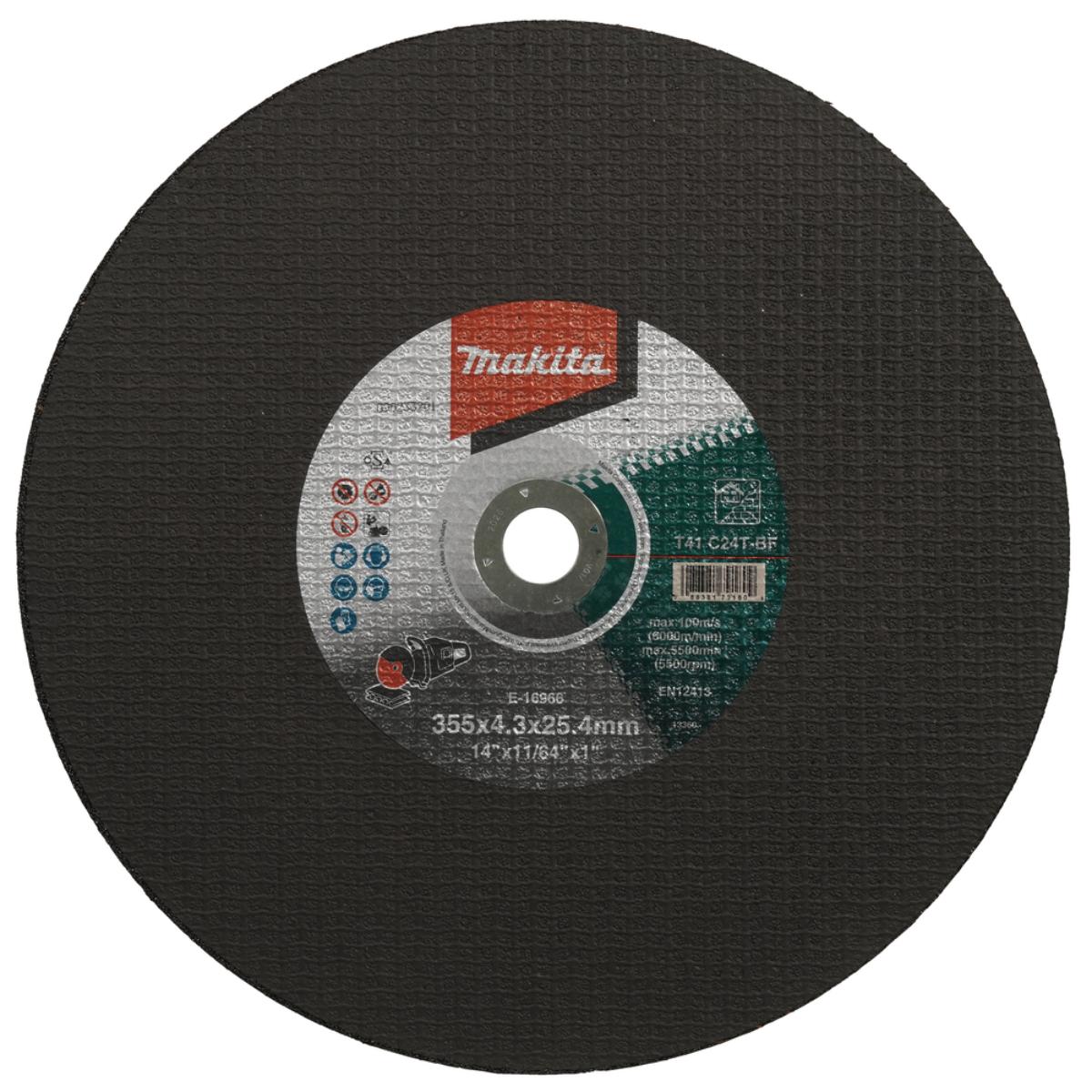 Makita Trennscheibe 355 x 25,4 mm - 4,3 mm - C24T - Mauerwerk - E-16966-5