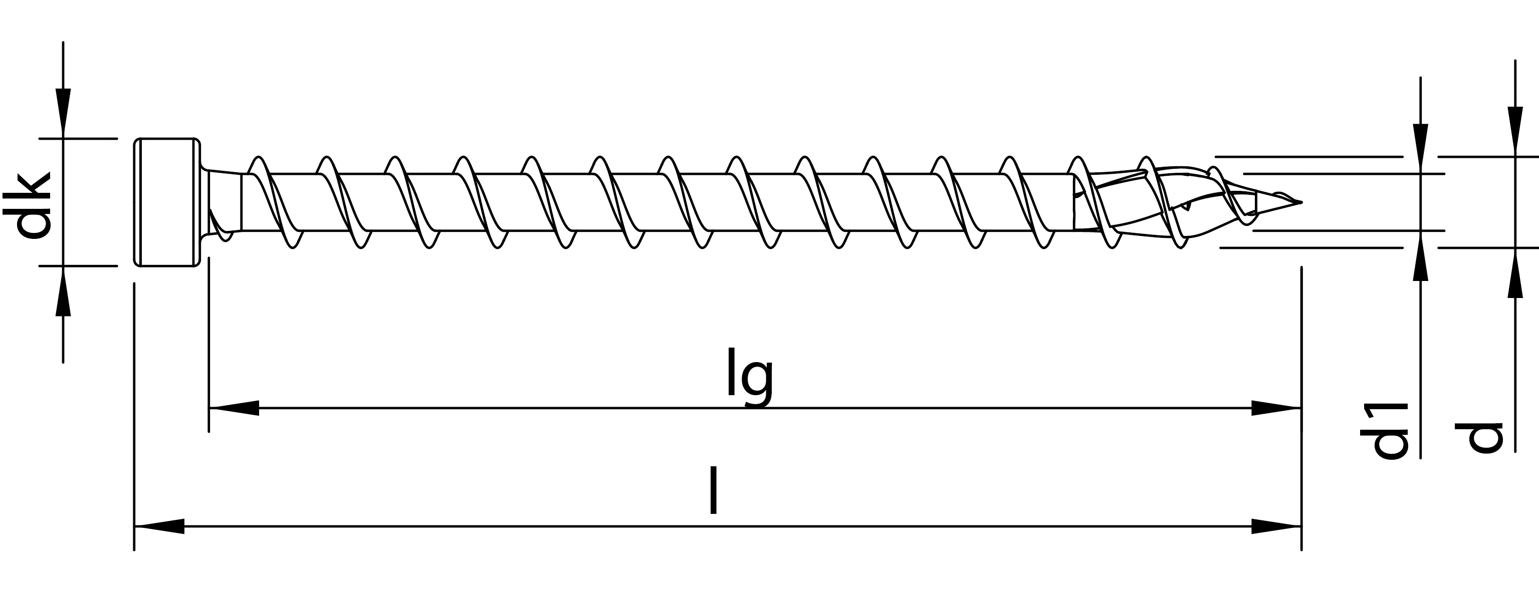HECO TOPIX-plus 6 x 120mm Zylinderkopf VG T-Drive 100 St.