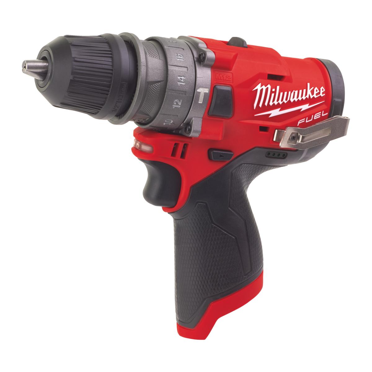 Milwaukee FUEL Akku-Kompakt-Schlagbohrschrauber mit Schnellwechselbohrfutter M12 FPDX-0