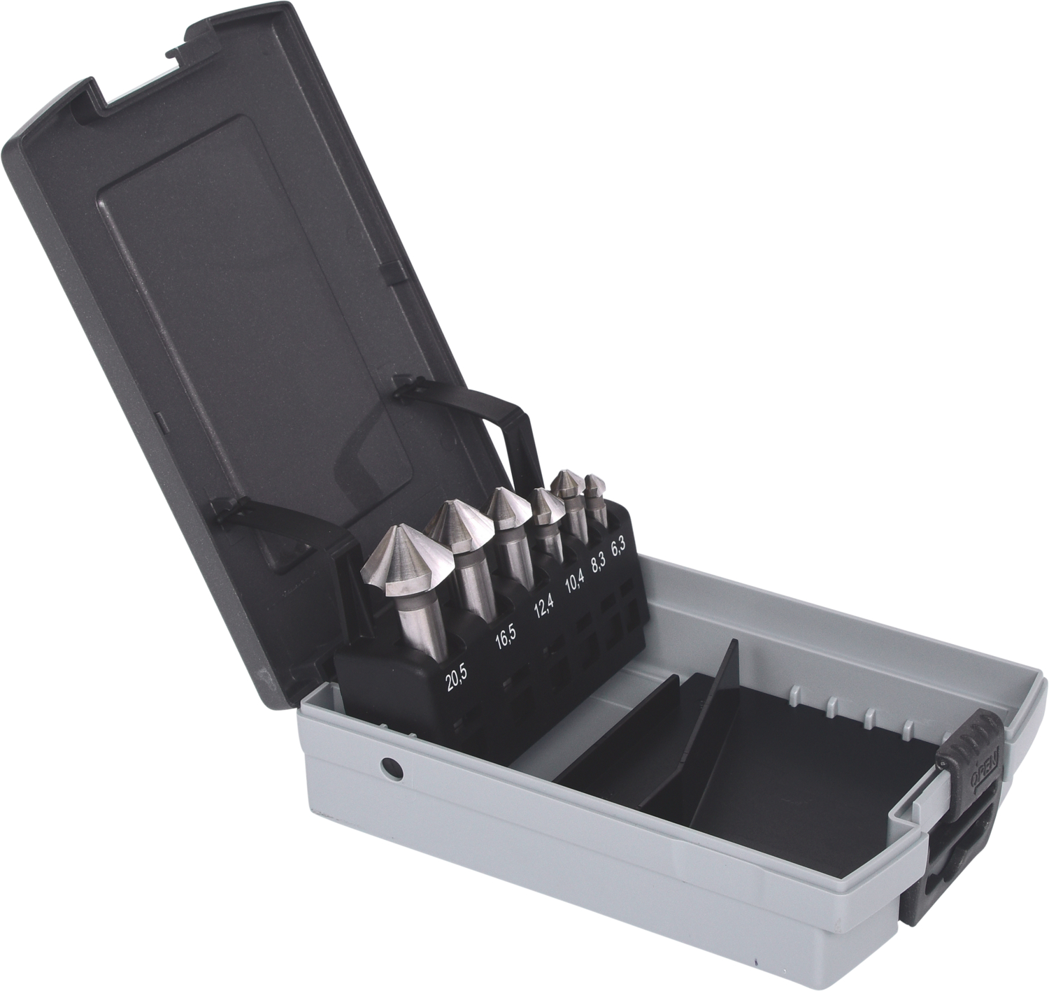 KS Tools HSS Co 5 Kegel-Entgratsenker-Satz, Kunststoffkassette 6-tlg