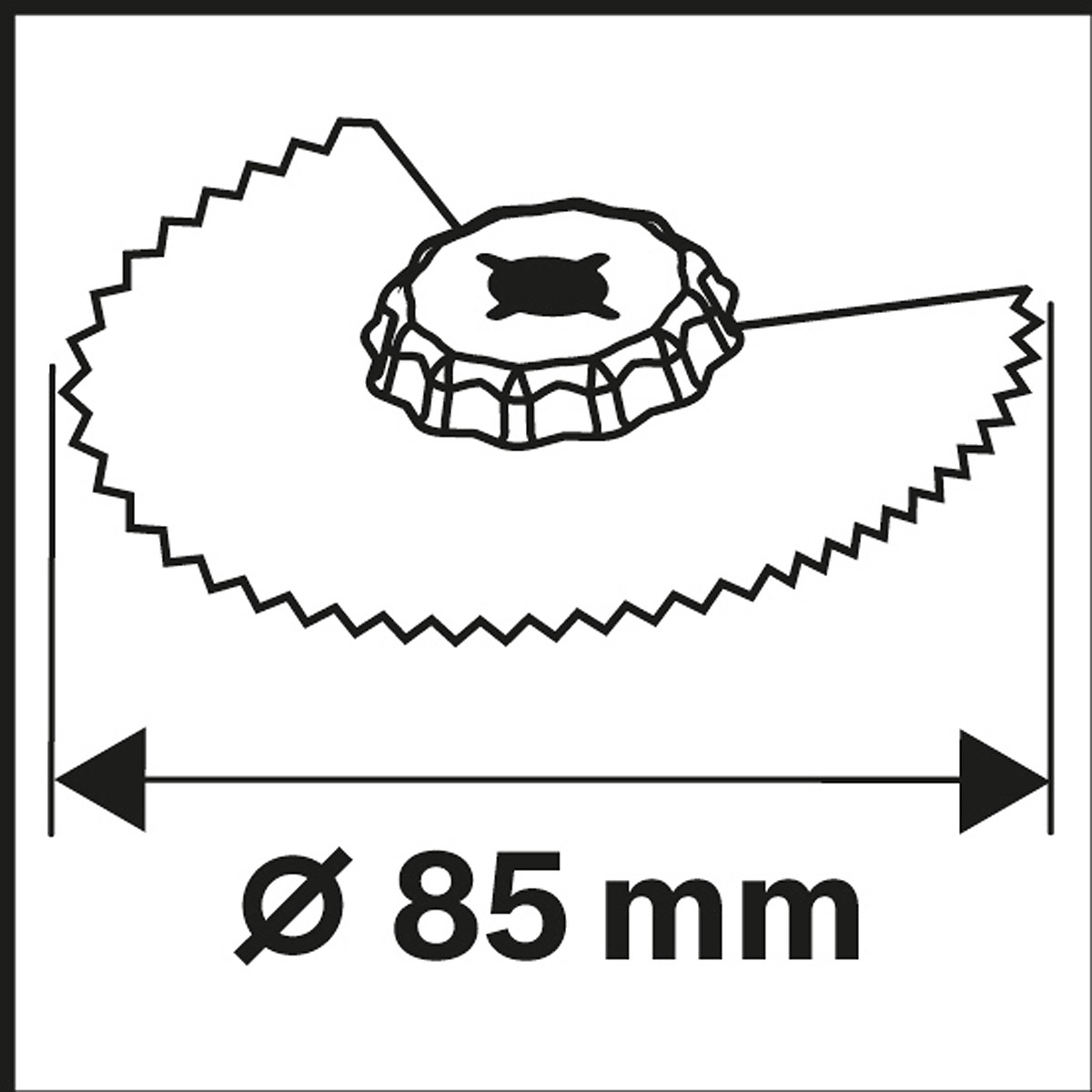 Bosch BIM-TiN Segmentsägeblatt ACZ 85 EIB, Multi Material, 85 mm