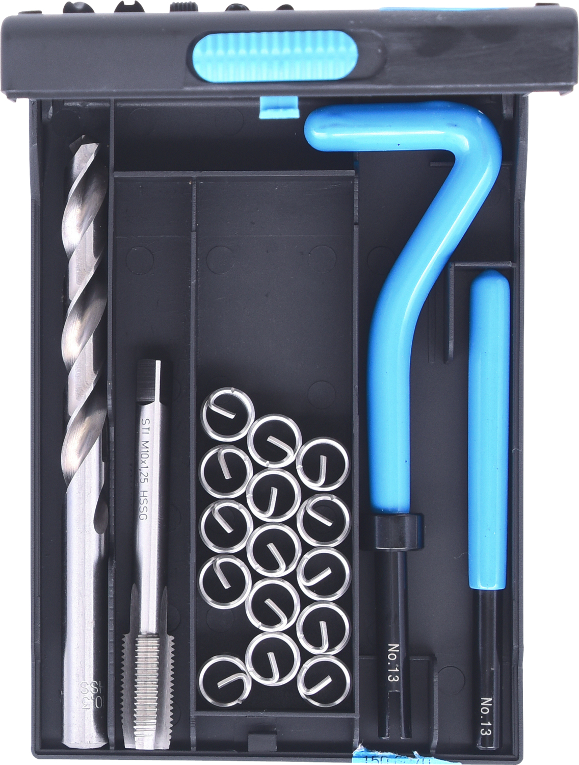 KS Tools Nirostahl Gewinde-Reparatur-Satz M10x1,25x13,8mm, 19-tlg