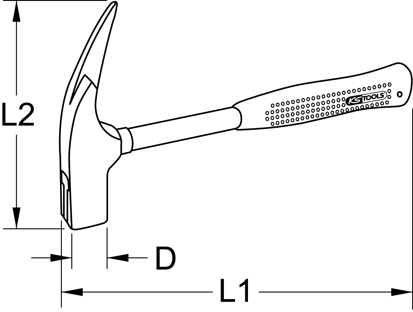 KS Tools Latthammer, 600g