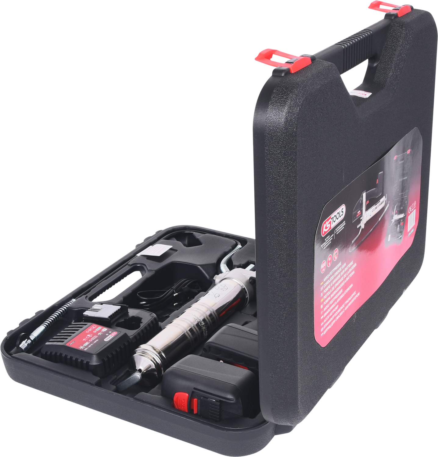 KS Tools 400 ml Akku-Fettpresse, 420bar, 18V
