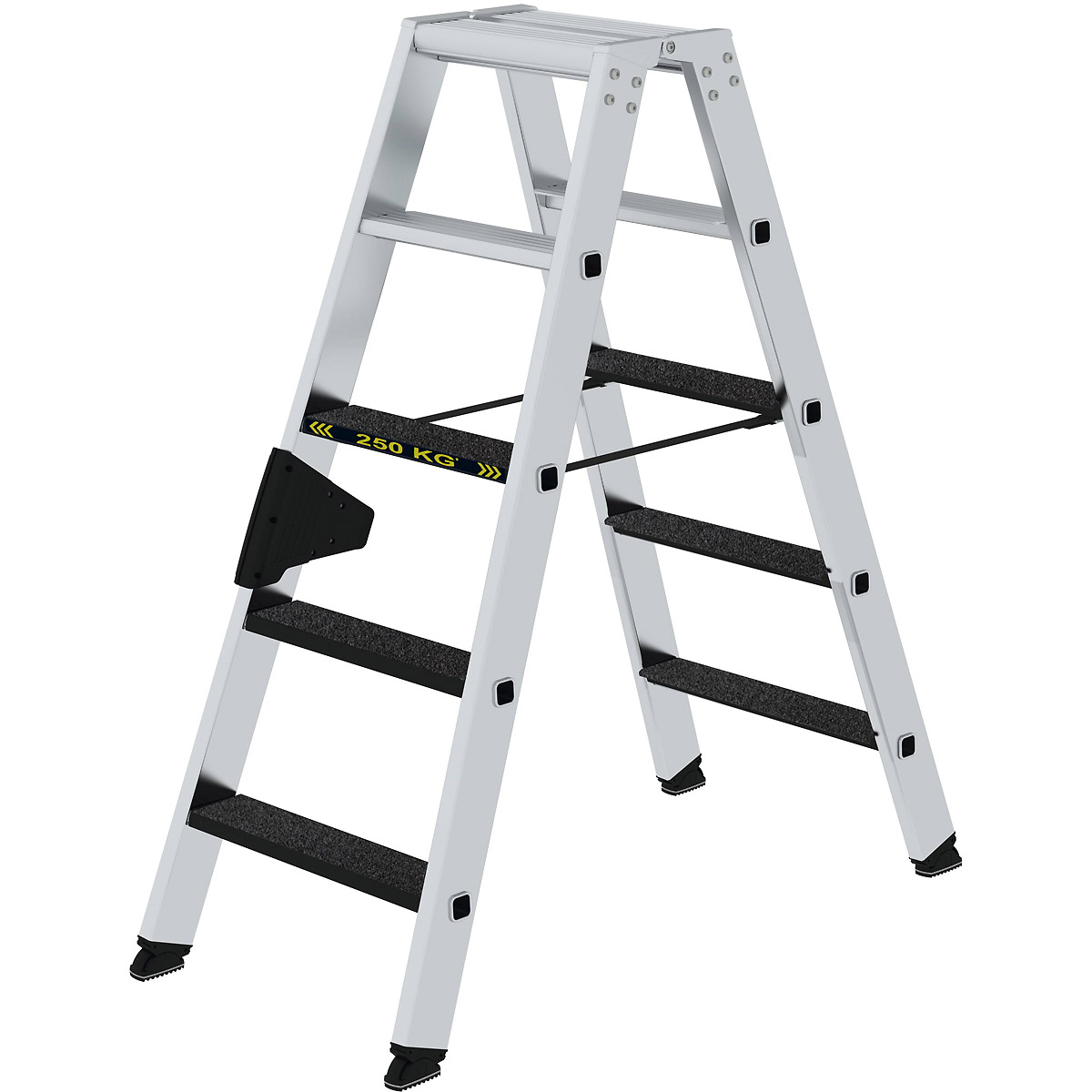 Munk Stufen-Stehleiter 250 kg beidseitig begehbar mit clip-step R13