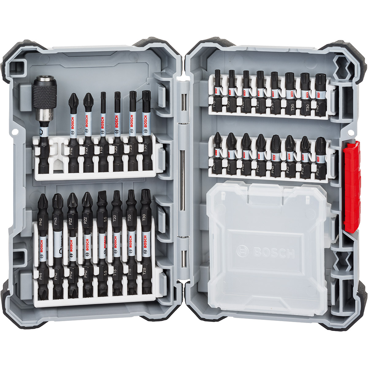 Bosch Doppelklingen Schrauberbit-Set Impact Control, 31-teilig