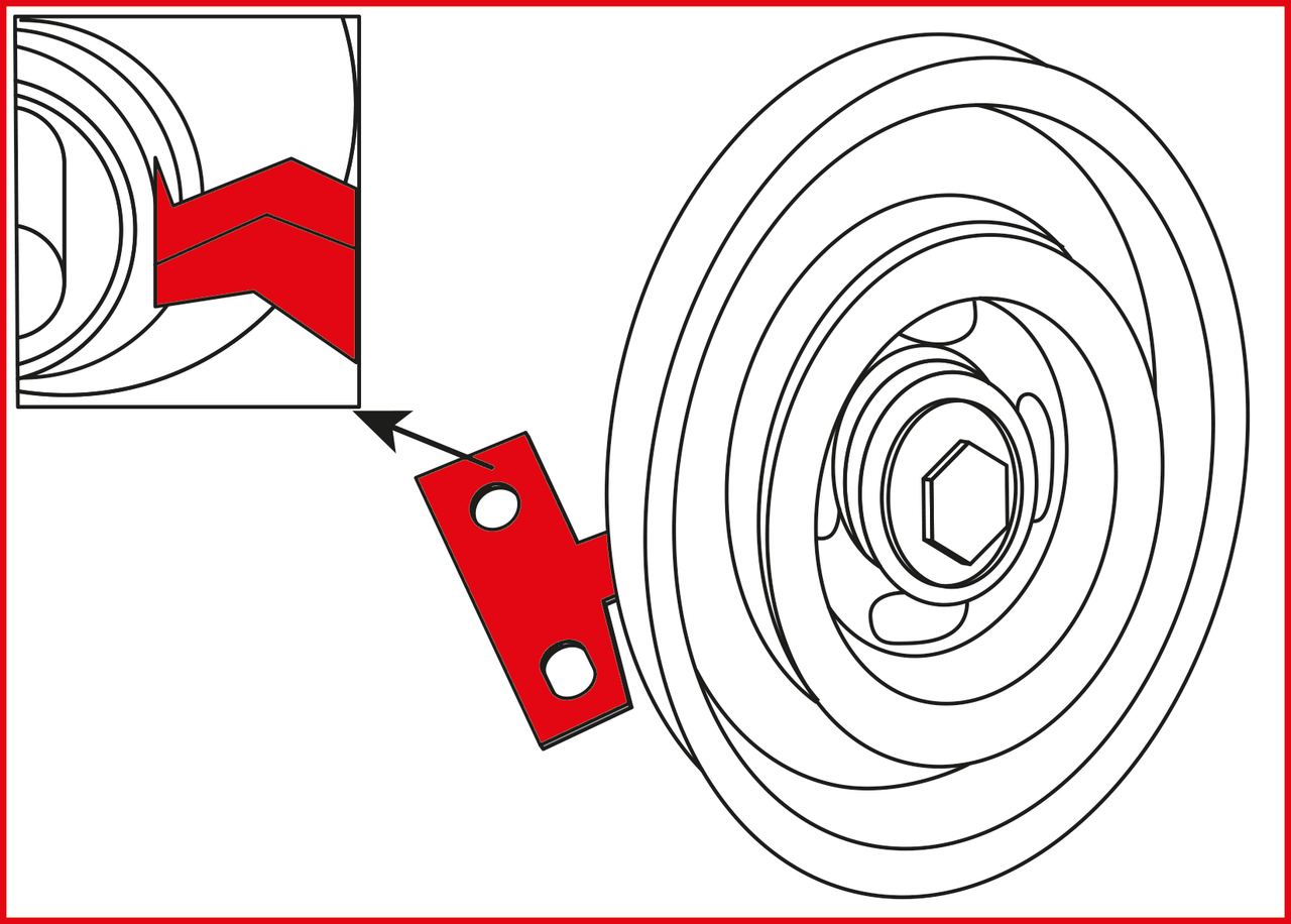 KS Tools Motoreinstell-Werkzeug-Satz für Ford - Volvo, 4-tlg