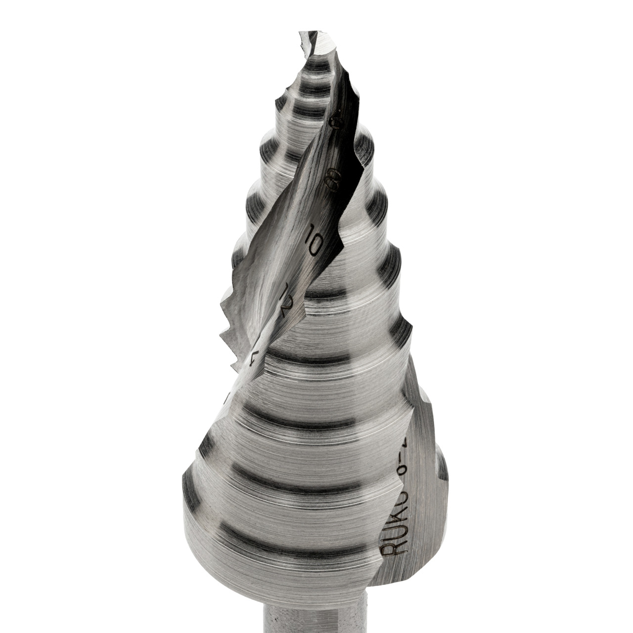 RUKO ULTIMATECUT Stufenbohrer mit FLOWSTEP® Spitze, HSS-Co 5, 3-Flächenschaft