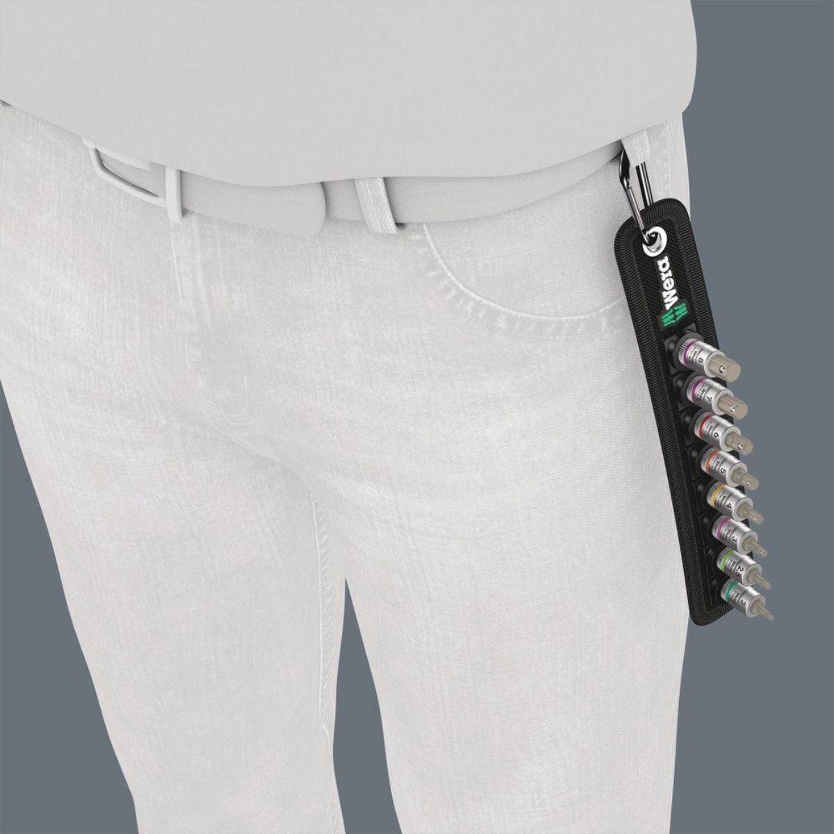 Wera Belt B 2 Zyklop Bitnuss-Satz Innensechskant, mit Haltefunktion, 3/8"-Antrieb, 8-teilig