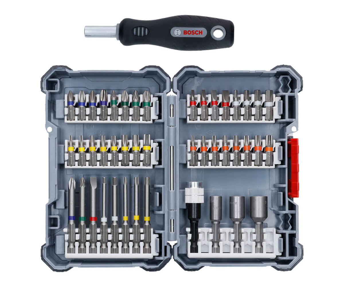 Bosch Schrauberbit-Satz 45-teilig Pick&Click Set+Griff/in Display