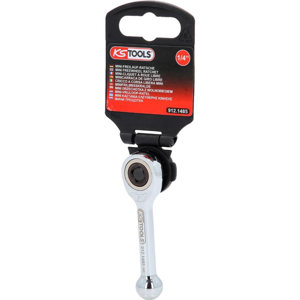 KS Tools 1/4 Zoll Mini-Freilauf-Ratsche