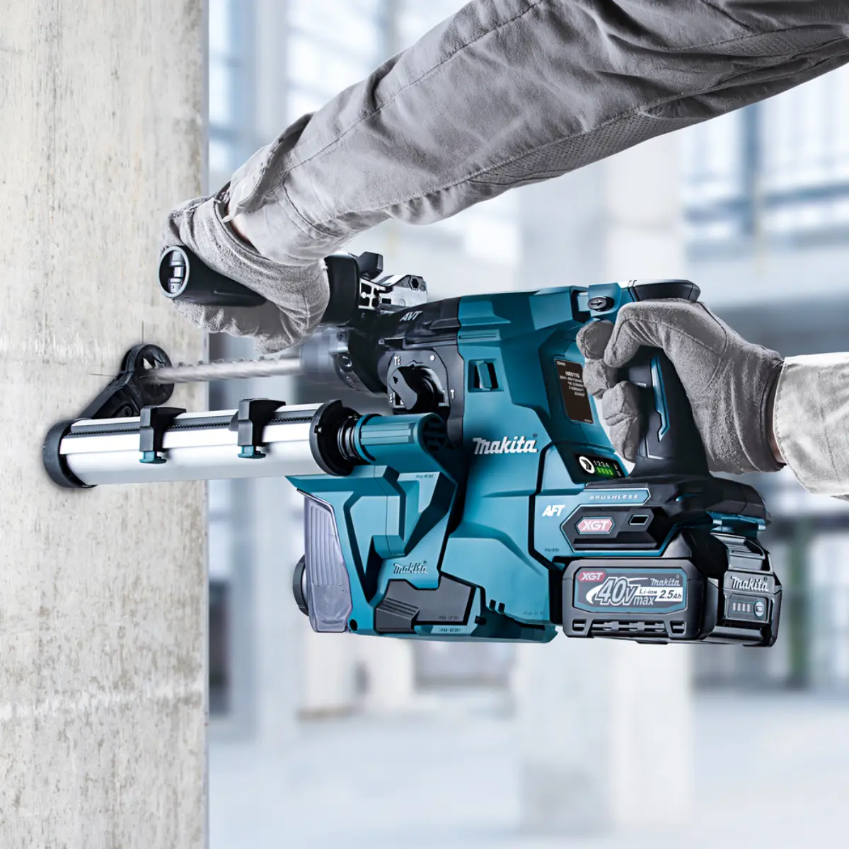 Makita Akku-Kombihammer SDS-PLUS 40V max. (ohne Akku, ohne Ladegerät) - HR011GZ