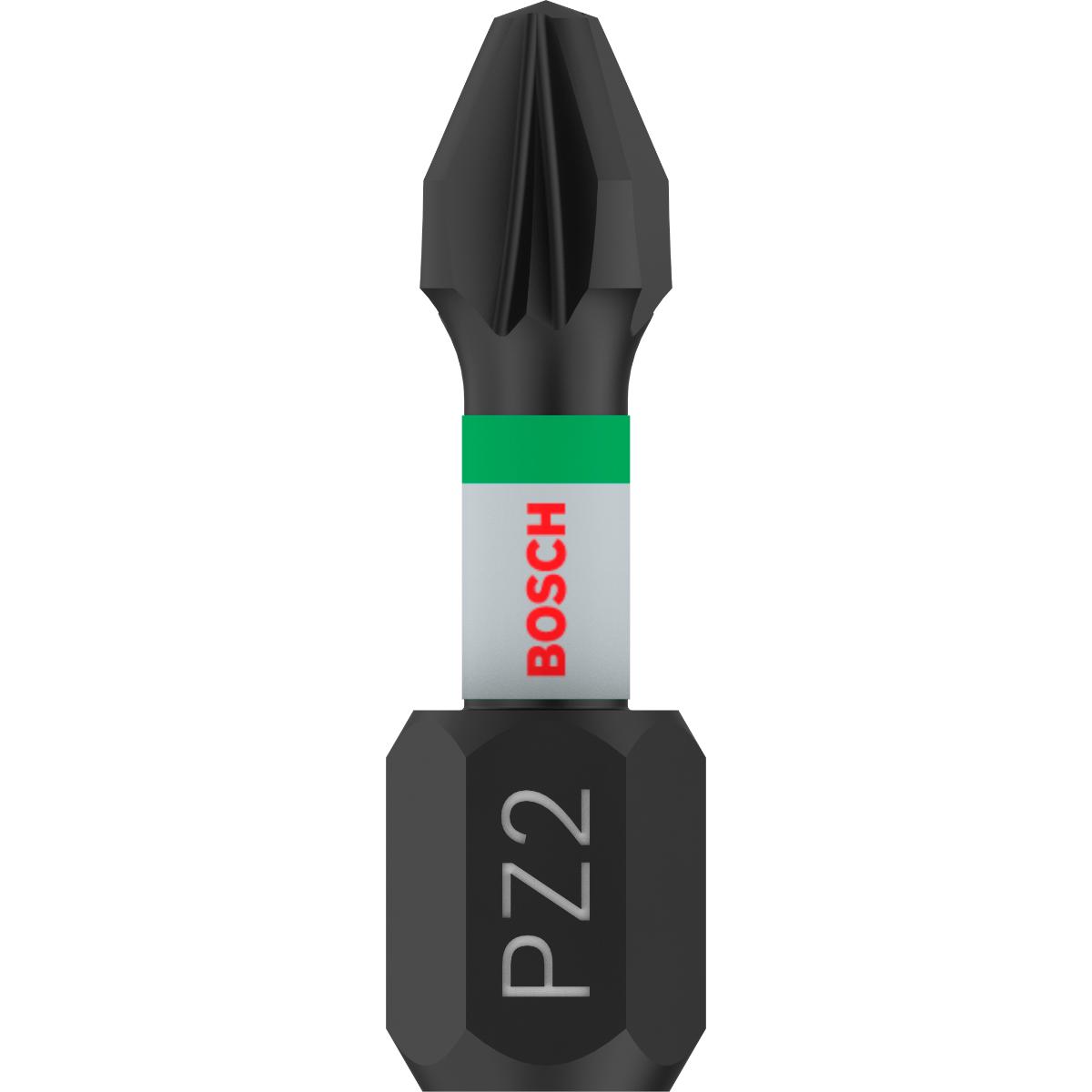 Bosch PRO Impact Control Schrauberbit, 25 mm, 2x PZ2 für Schraubendreher